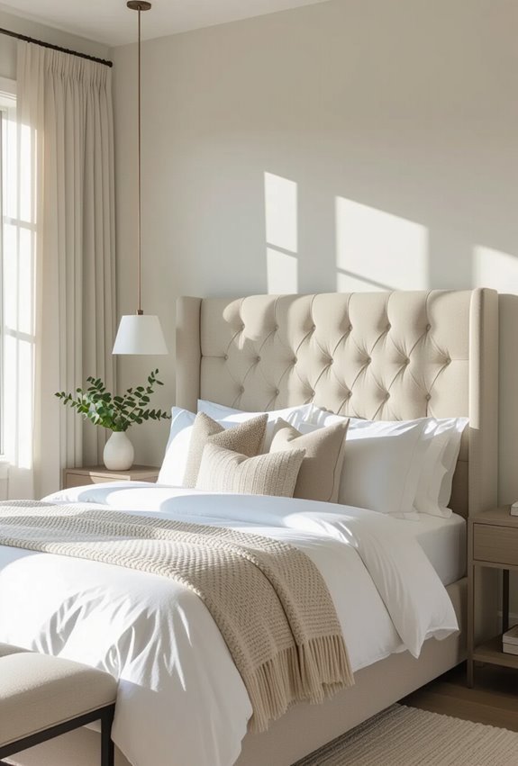 stylish headboard as focalpoint