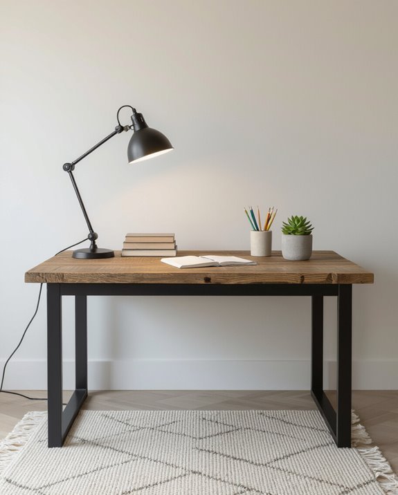 stylish industrial study table
