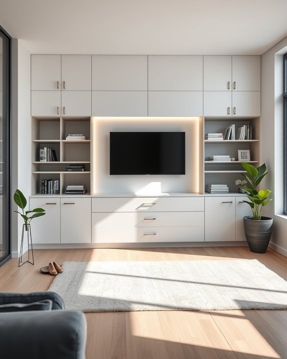 stylish integrated tv installations