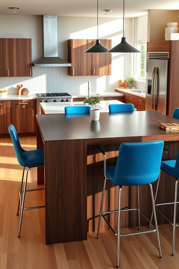 stylish kitchen island duo