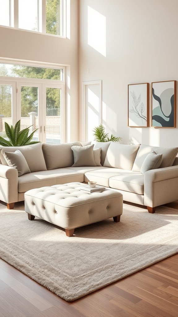 stylish l shaped sofa combination