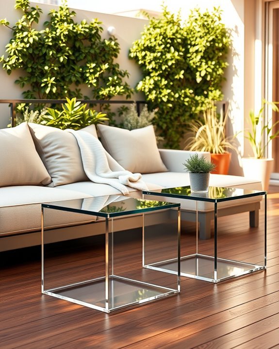stylish lightweight outdoor tables