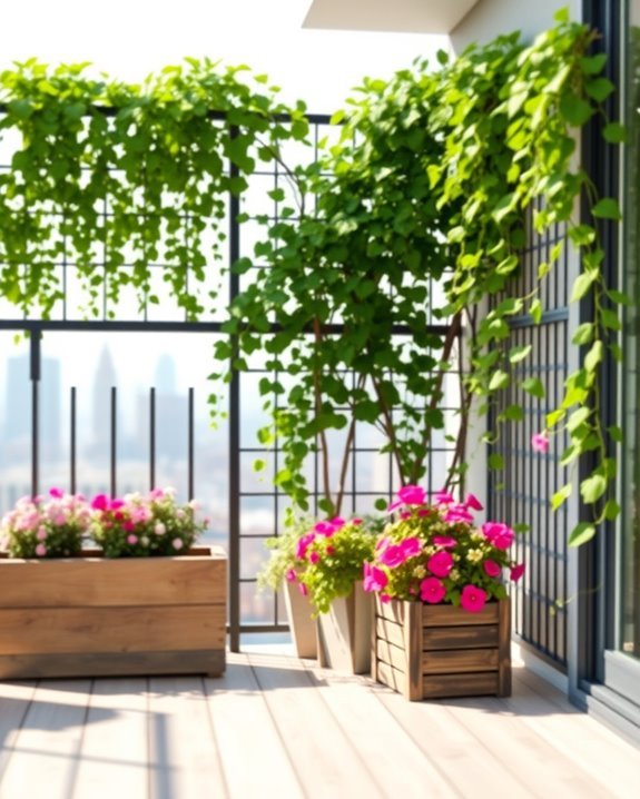 stylish metal plant support