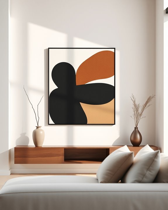 stylish minimalist monochrome art