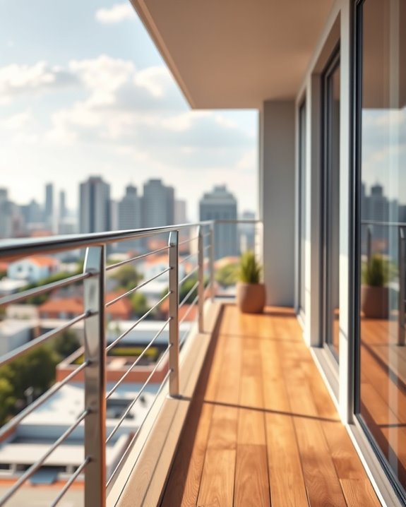 stylish modern balcony safety