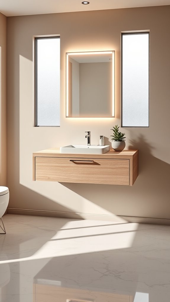 stylish modern bathroom solution