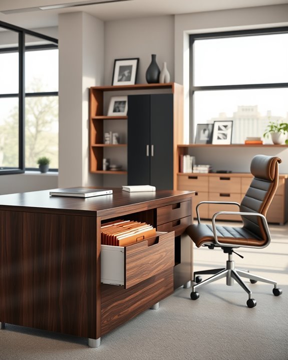stylish modular office organization