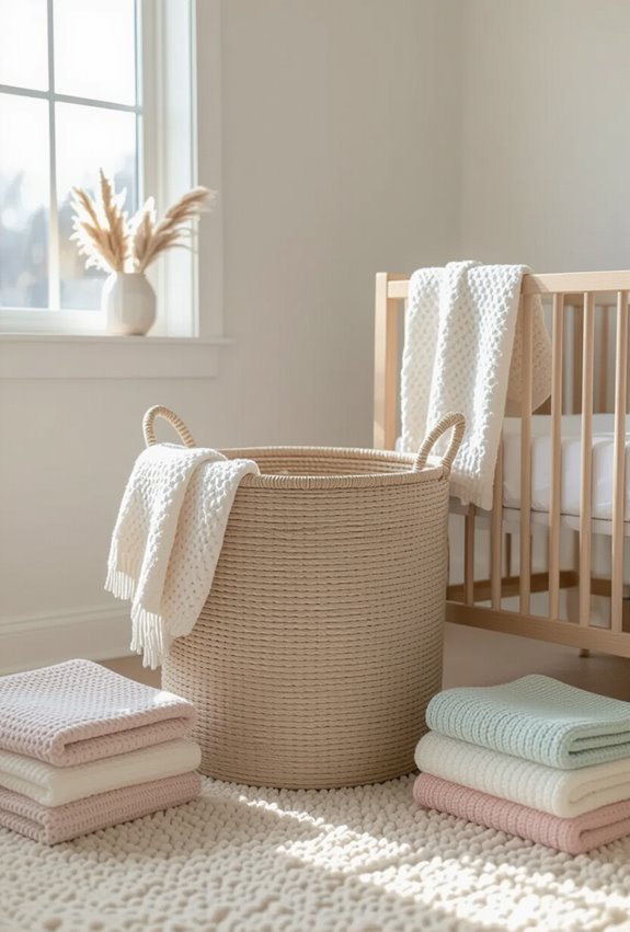 stylish multi compartment nursery hamper