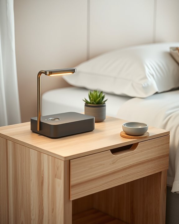 stylish nightlight with storage