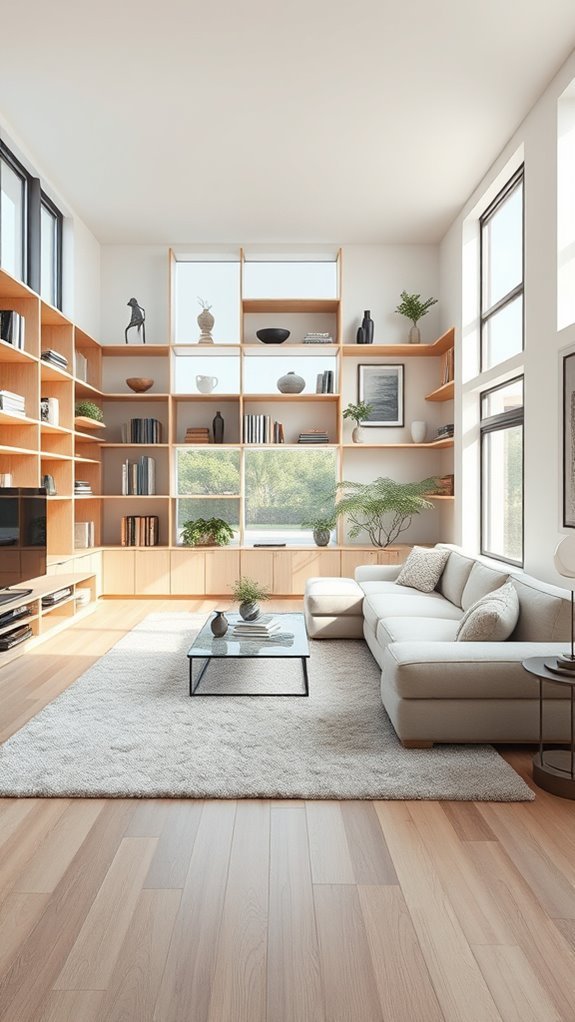 stylish open shelf decor