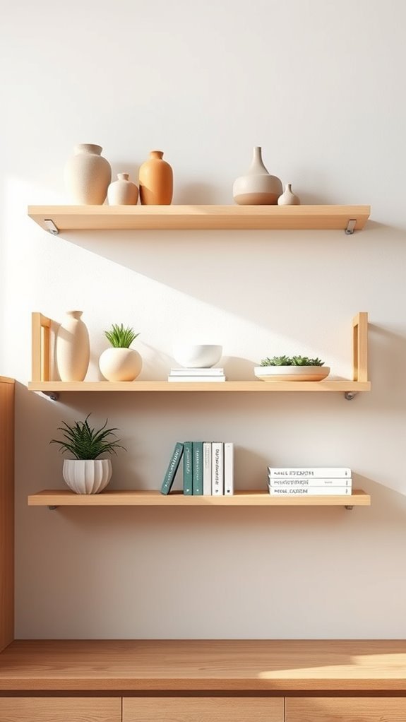 stylish open shelving decor