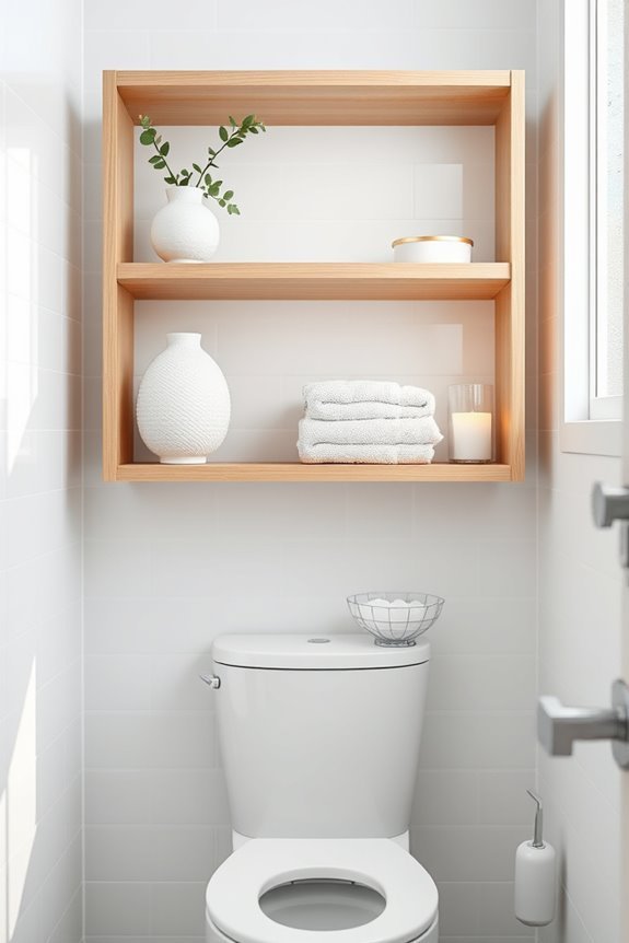 stylish open shelving decor
