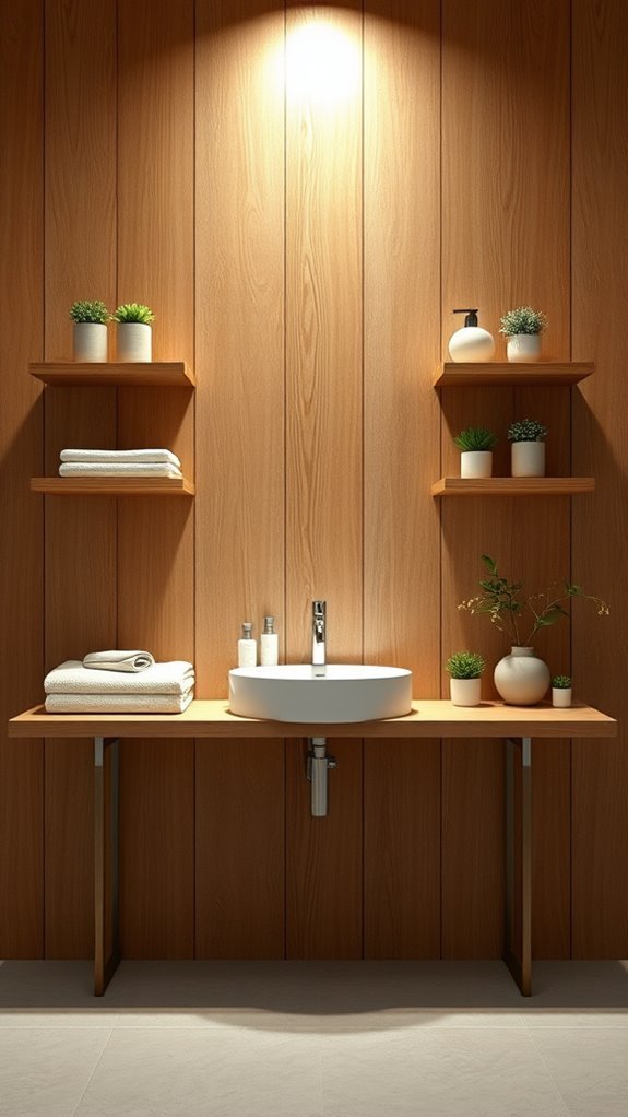 stylish open shelving design