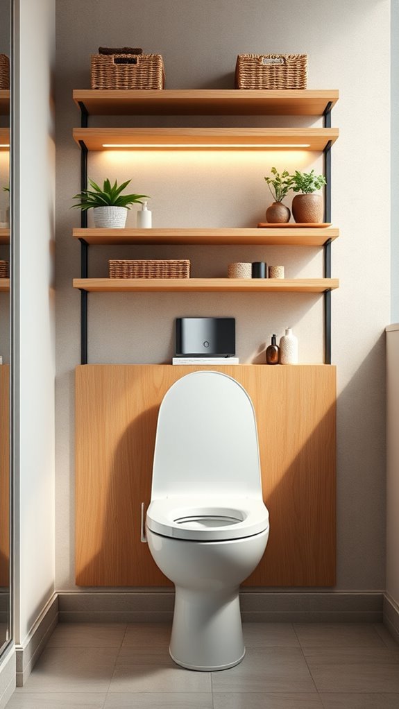 stylish open shelving design