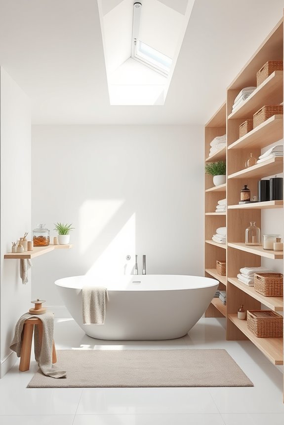 stylish open shelving solution