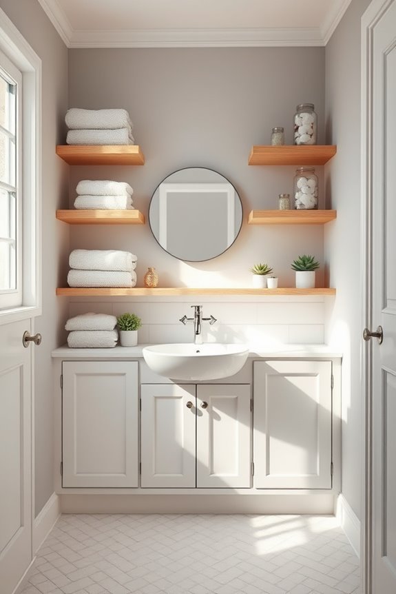 stylish open shelving solution