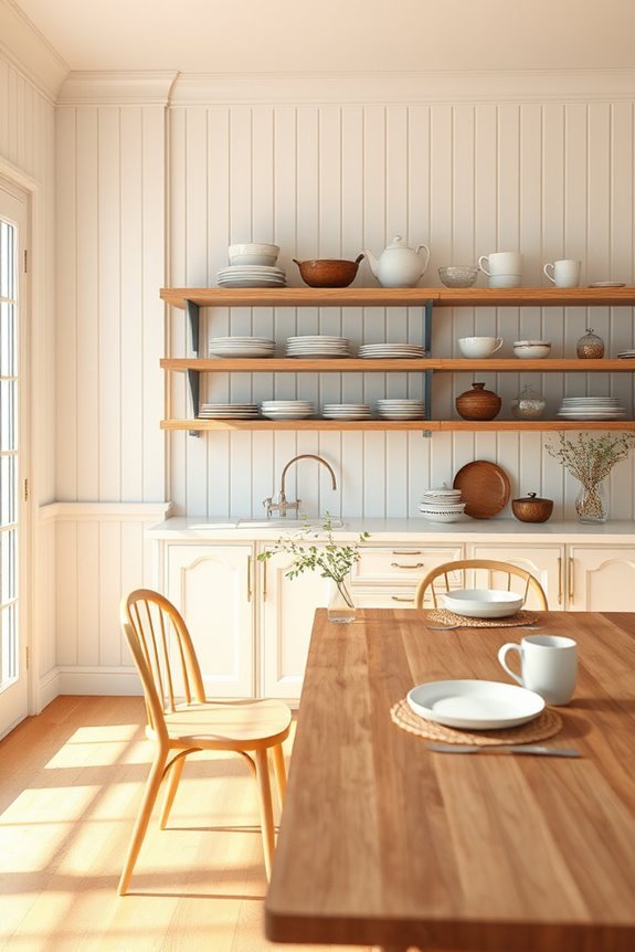 stylish open shelving solution
