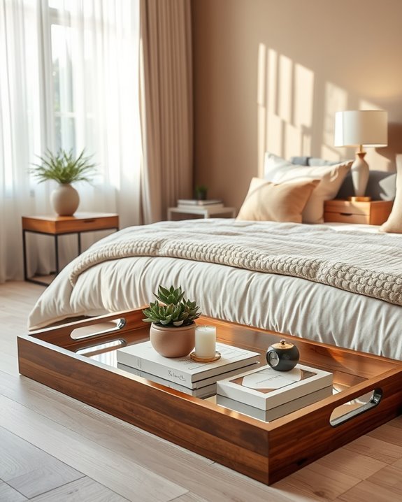 stylish organization with trays