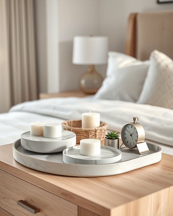 stylish organization with trays