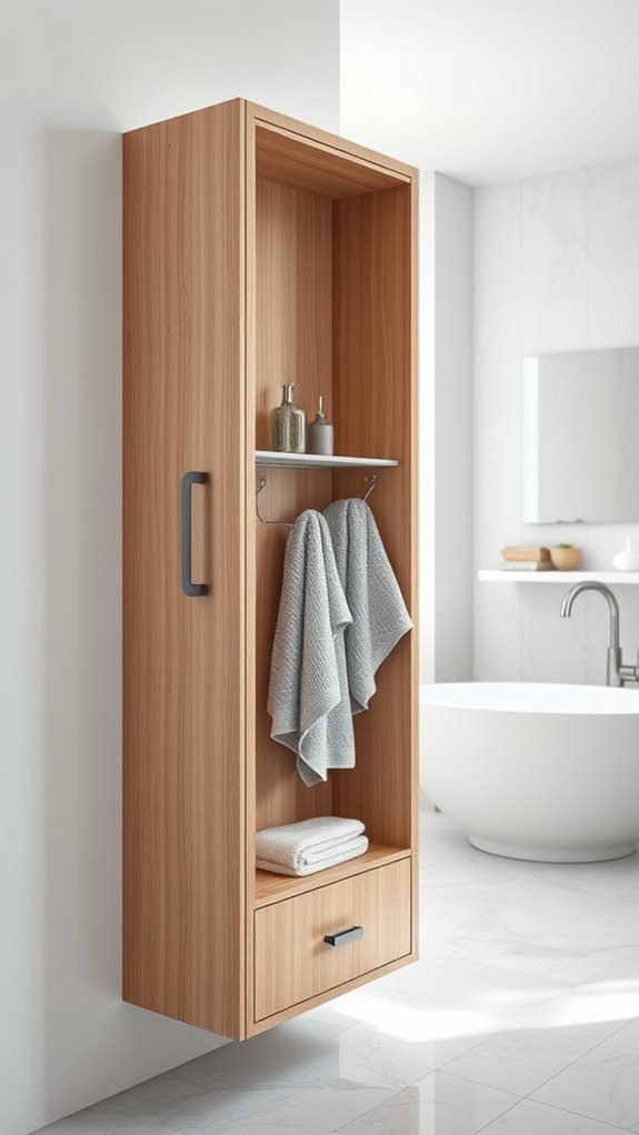 stylish organized bathroom storage