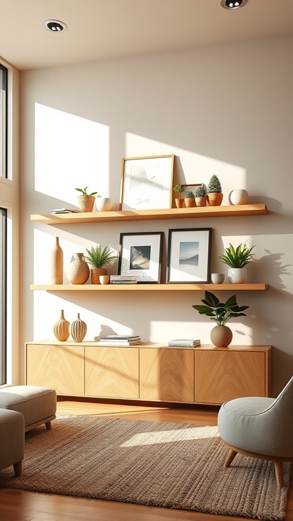 stylish organized decor display