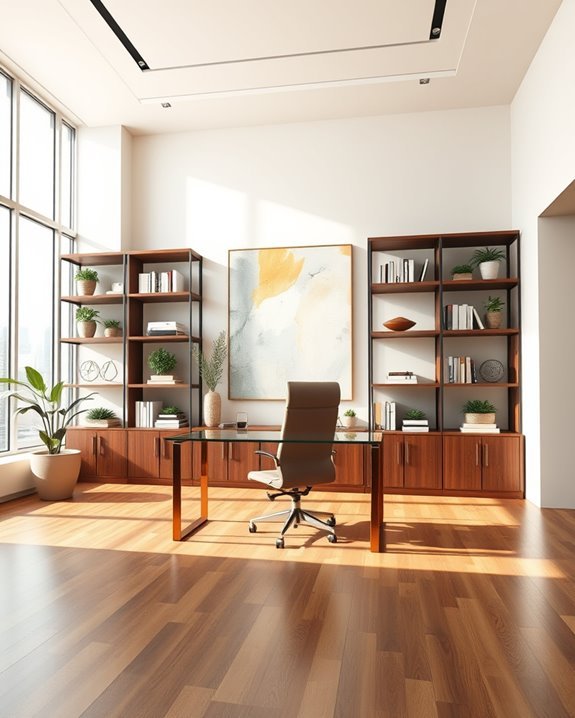 stylish organized office aesthetics