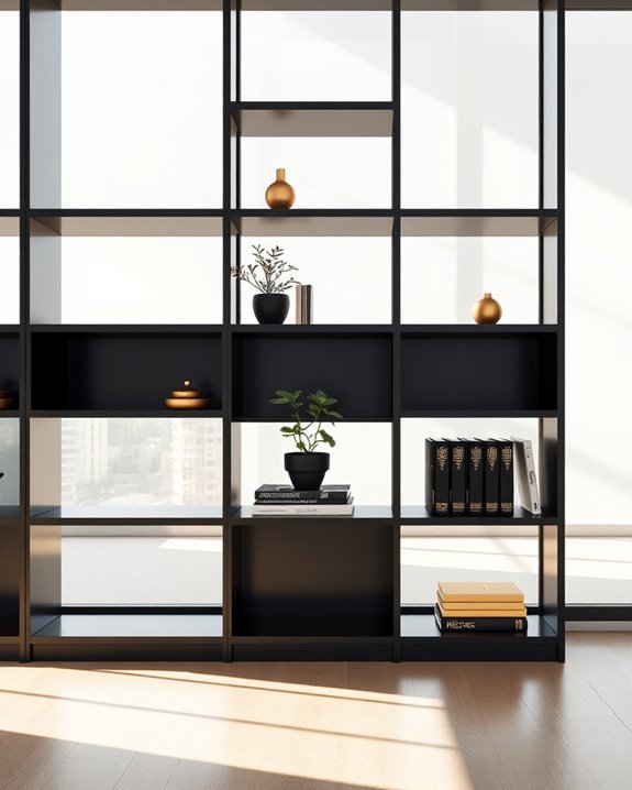 stylish organized versatile shelving