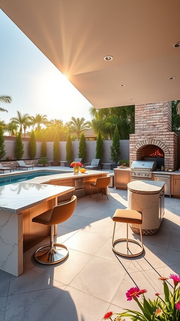 stylish outdoor kitchen oasis