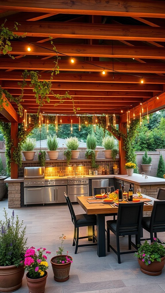 stylish outdoor kitchen oasis