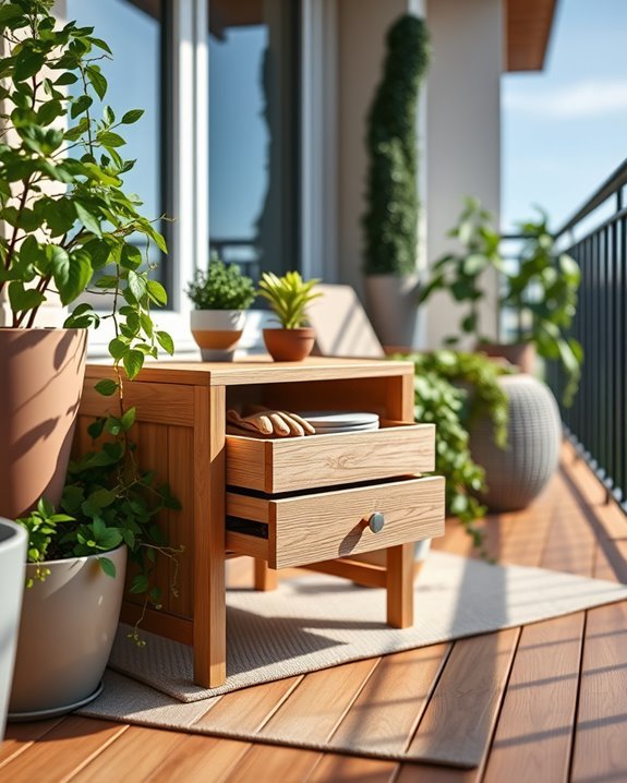 stylish outdoor storage solution