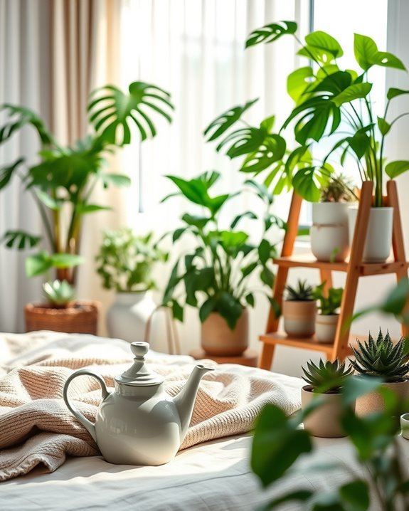 stylish plant care decor