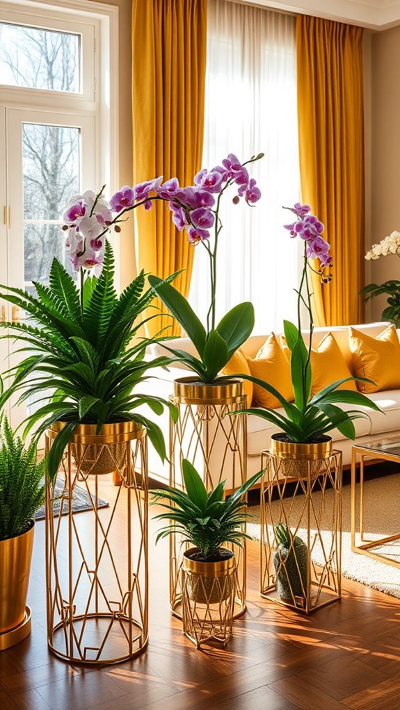 stylish plant display stands