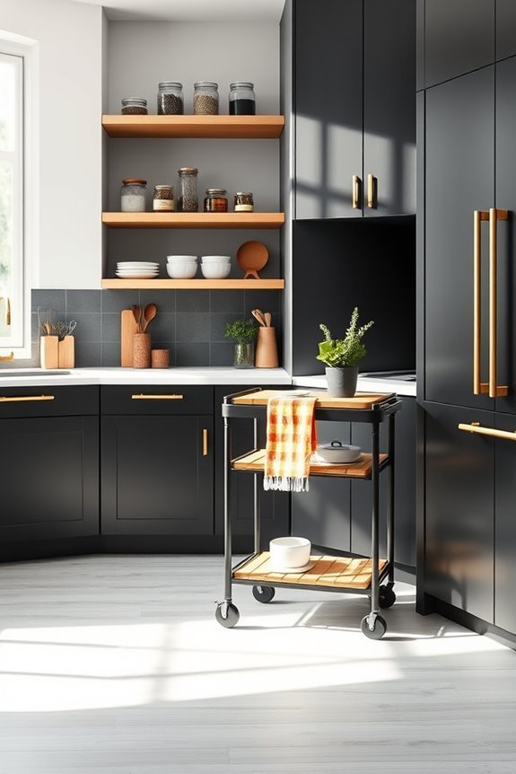 stylish portable kitchen storage