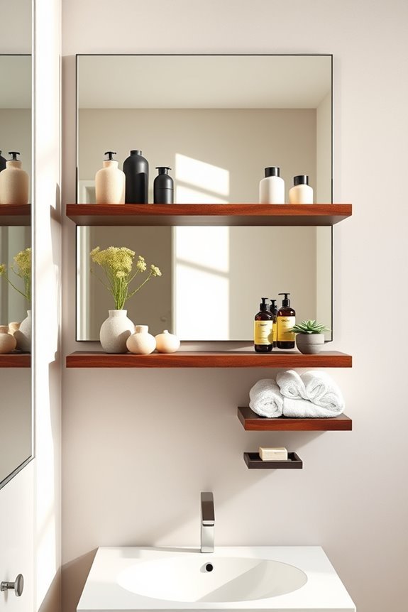 stylish practical bathroom storage