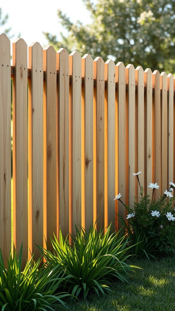 stylish privacy fence option