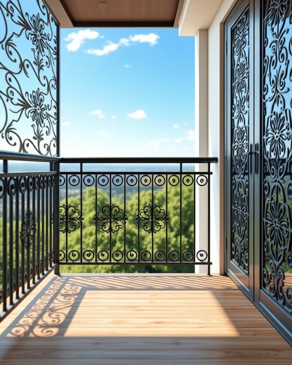 stylish privacy for balconies