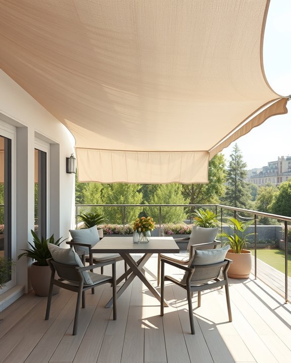 stylish protective fabric canopies