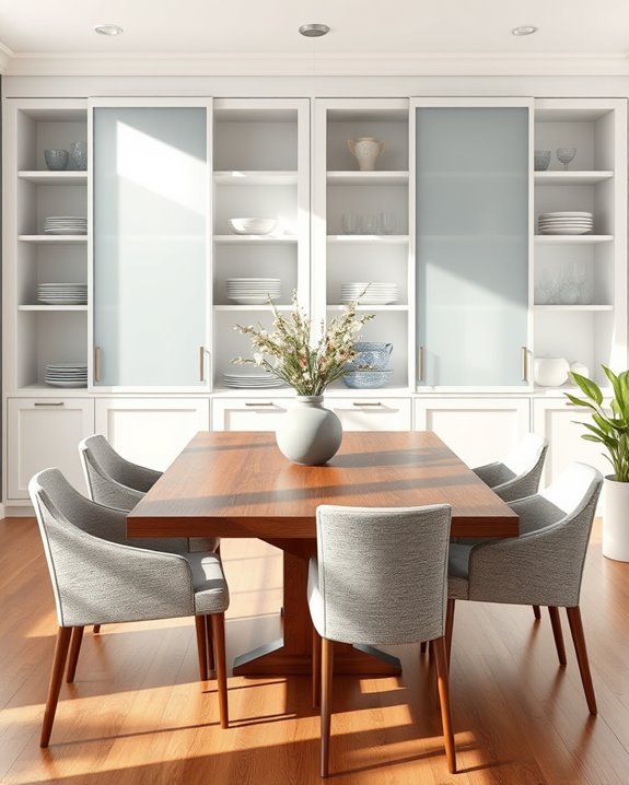 stylish sliding door shelves