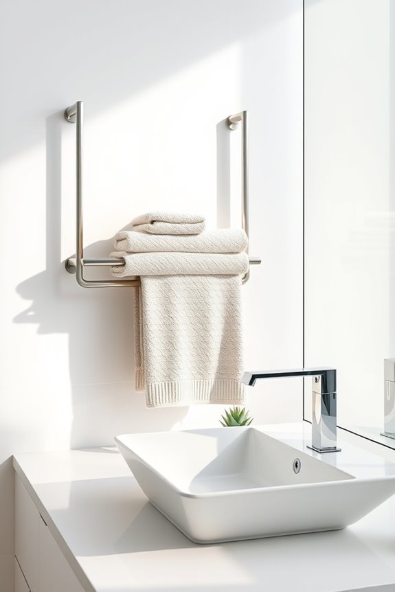 stylish space efficient towel racks