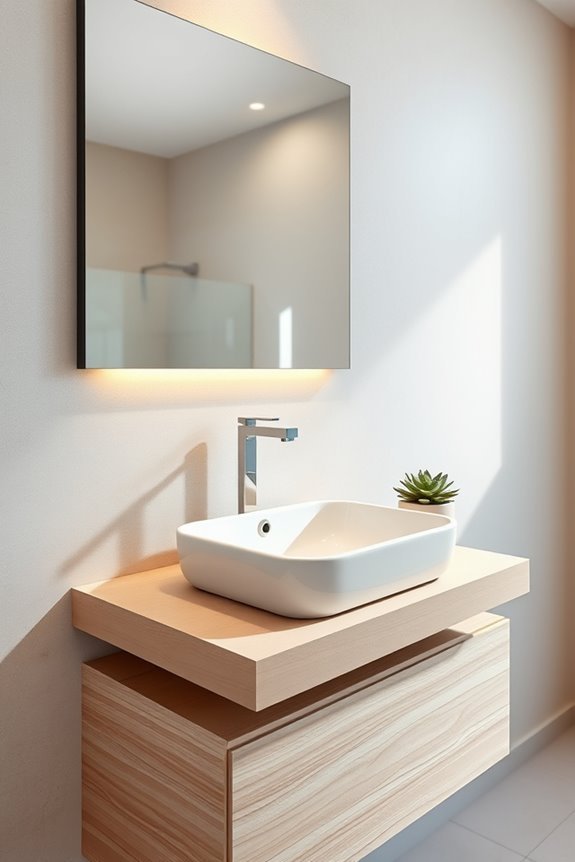 stylish space saving bathroom solution