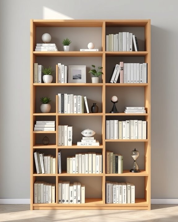 stylish space saving bookshelf design