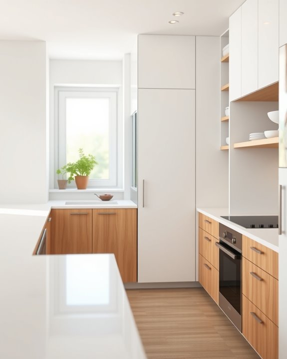 stylish space saving cabinet doors
