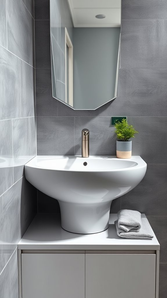 stylish space saving corner sinks