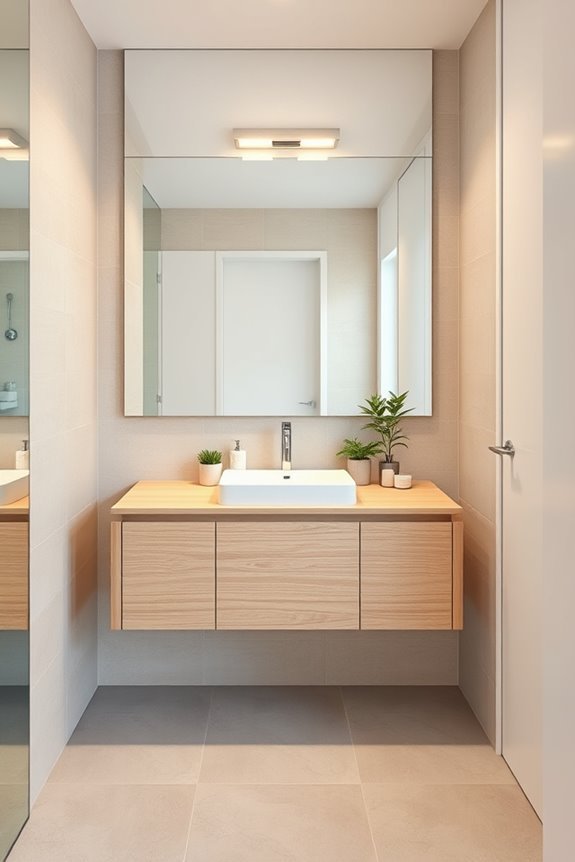 stylish space saving floating vanities