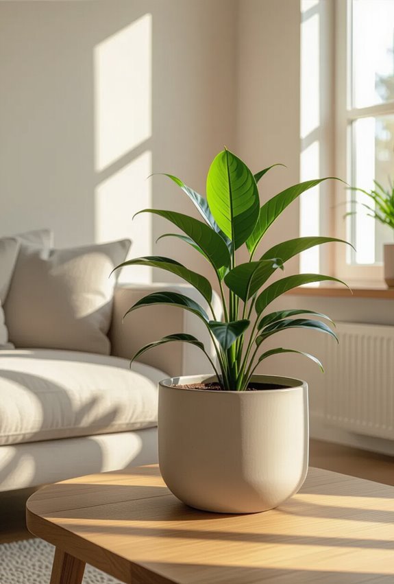 stylish space saving greenery accents