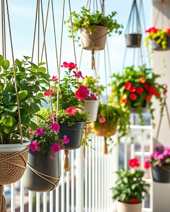 stylish space saving hanging gardens