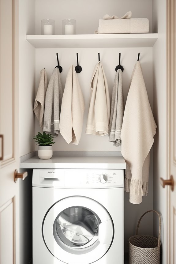 stylish space saving hooks solution