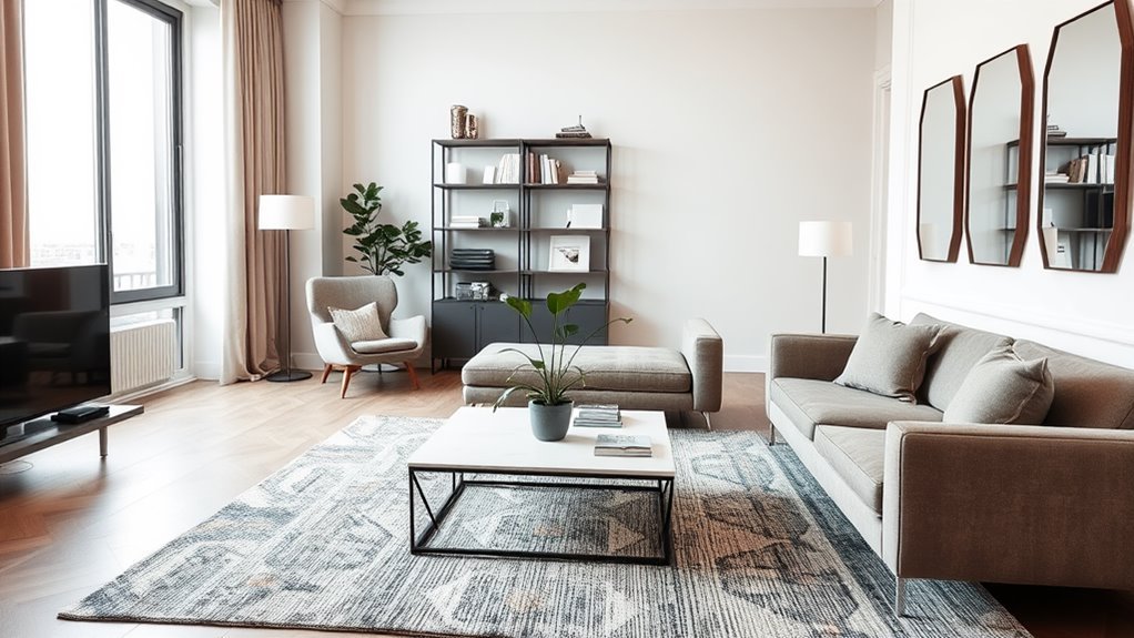 30 Best Flat Living Room Ideas for Maximizing Space and Style - Modern Flat Living Room Ideas