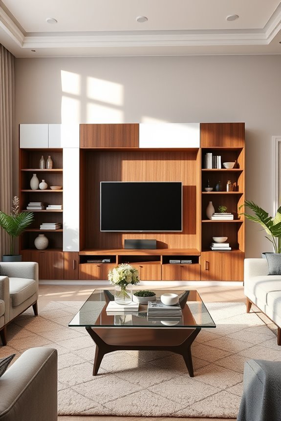 stylish space saving wall units