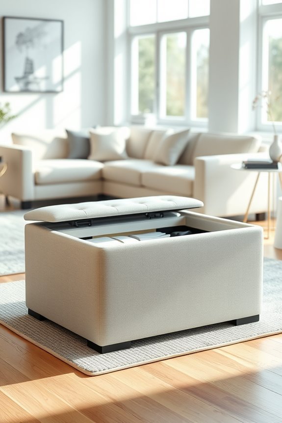 stylish storage ottomans available